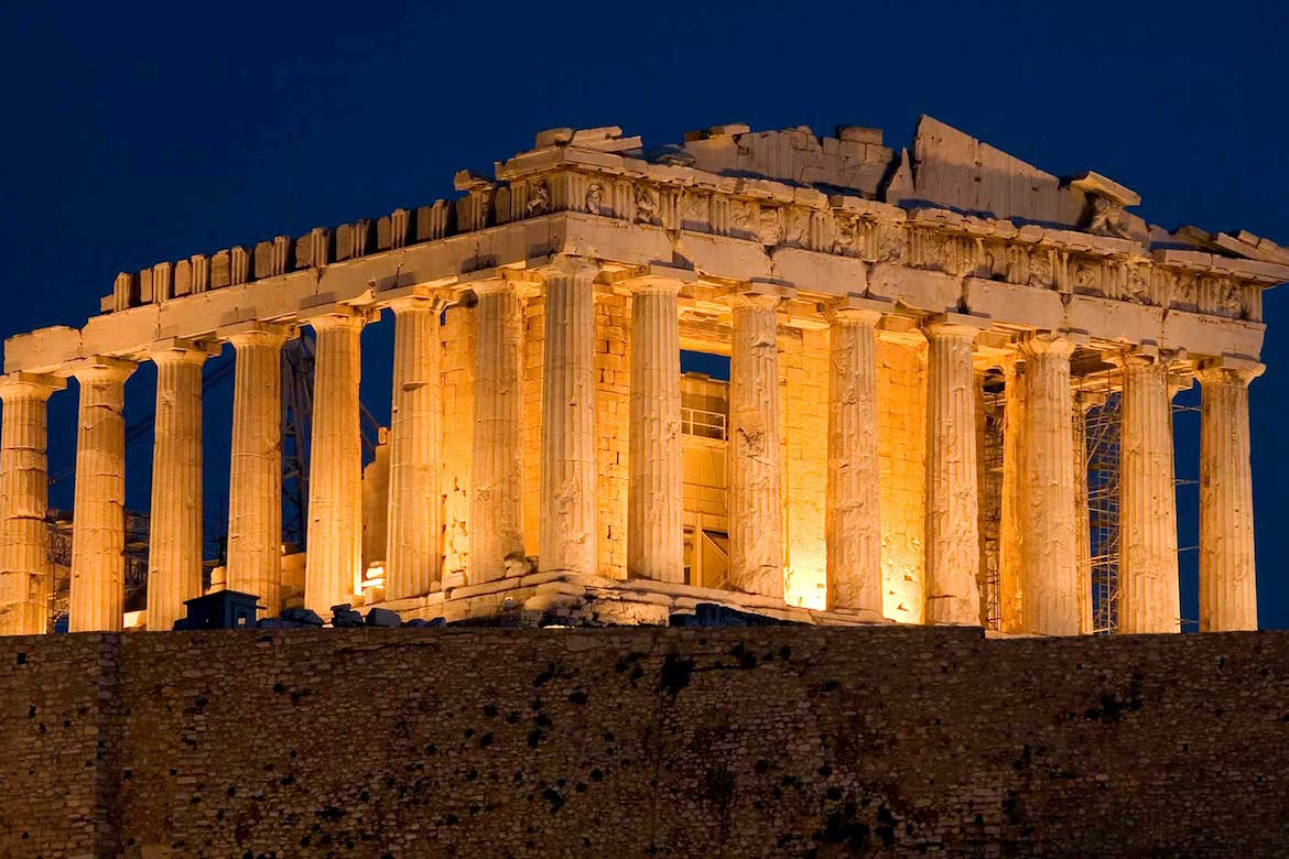 visit acropolis at night